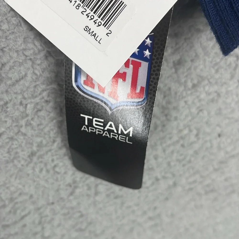 NFL New England Patriots v-neck long sleeve sweater men’s small pullover stretch - Picture 9 of 14